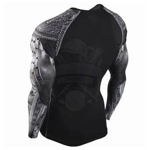 Haute qualité hommes Rash guard Gym Fitness porter fait Rash Guard Protection solaire maillots de bain en bas quantité minimale de commande - Product Image 5