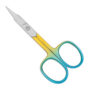 Ciseaux fantaisie ergonomiques avec lames incurvées en acier inoxydable style poisson doré Ciseaux à cuticules à pointe droite - Product Image 6