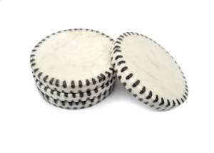 <b>White</b> Stone Classic Eco-Friendly <b>Coaster</b> Set Metal Holder Iron Brass Steel Wire Black Gold Irregular Design 4 6 Pieces Swastik - Product Image 5