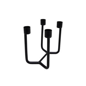 Impressionnant Design fer métal avent bougeoir noir fini pour la maison noël événement fête éclairage décoratif personnalisé en vrac - Product Image 1