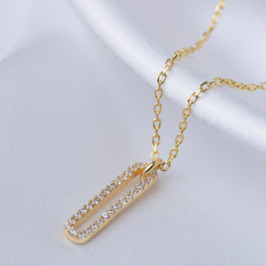 สร้อยคอประดับหินเพทายรูปทรงเรขาคณิตขนาดเล็กเครื่องประดับเงินสเตอร์ลิงแบบตุรกีขายส่ง925 - Product Image 4