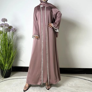 ชุดอาบายาแขนยาวมุสลิมสำหรับผู้หญิงเสื้อผ้าอิสลาม thobe/thawb - Product Image 2