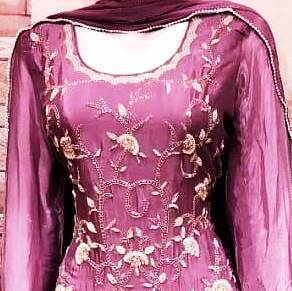 ชุดสูทปาร์ตี้ปากีสถานปักด้วยมือจากนักออกแบบสมัยใหม่สำหรับผู้หญิงสไตล์ดั้งเดิมแฟชั่น - Product Image 2