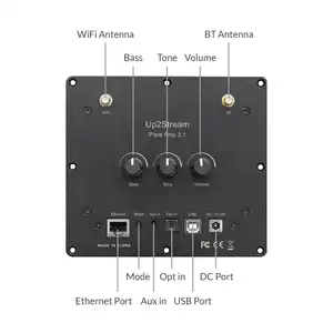 Scheda amplificatore a piastra audio in streaming Wireless classe D 2 x50w @ 4ohm + amplificatore Subwoofer assemblato