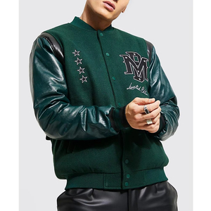 Veste universitaire d'hiver pour homme sur mesure, très vendue, avec col montant - Écologique et imperméable, prix direct usine - Product Image 4