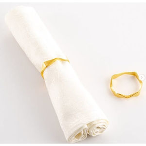 Ensemble d'anneaux de serviette à maillons en or vintage, décor de table de fête, porte-serviettes en métal créatif pour restaurant et salle à manger à la maison - Product Image 2