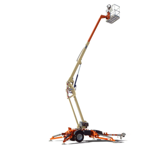 Plataforma Elevadora de Brazo Articulado Remolcable JLG T350 de 2007, Usada, con Accionamiento Hidráulico a Gas - Product Image 1