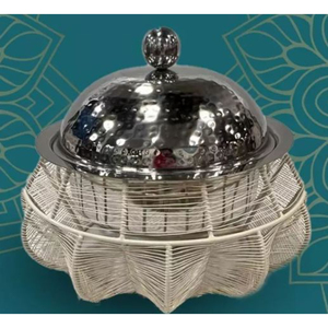 Nueva elegancia, plato de frotamiento de Metal árabe, plato de servidor de comida, exhibición de comida, calentador de banquete para fiestas de Hotel, uso de boda - Product Image 6