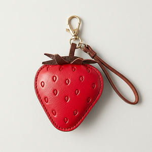 Accesorios de encantos de llavero de cuero de acero inoxidable personalizado de fruta Linda - Product Image 6