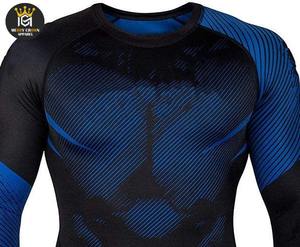 Vêtement de sport anti-UV UPF50 respirant en polyester pour adultes, rash guard personnalisé sublimé, kimono à manches longues pour hommes - Product Image 5
