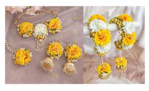 Ensemble de bijoux de mariage traditionnel islamique Mehndi floral tendance pour la mariée avec collier boucles d'oreilles bracelet Maang Tikka - Product Image 3