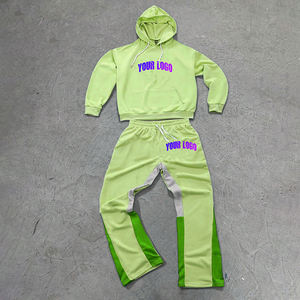 Ensemble de survêtement personnalisé imprimé, streetwear premium, 220 g/m², 100 % coton, à capuche, pour hommes - Product Image 4