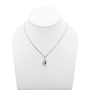 Pendentif coeur classique unique avec diamants Moissanite Bijoux en argent Cadeau pour l'anniversaire de la fête des mères - Product Image 2