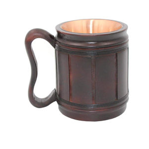 Best Quality Solid Wood Beer Mugs Handmade <b>Large</b> Size Round Tableware Perfect for Bar <b>Wine</b> Cups Ideal for Weddings - Product Image 3