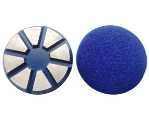 แผ่นเจียรโลหะสำหรับคอนกรีตและหินขัดแผ่นโลหะรองรับ Lavina <span class=keywords><strong>3</strong></span>นิ้วหนาพิเศษ8ส่วนตะขอและห่วงรองรับ - Product Image 6