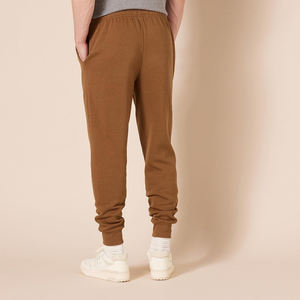 Nouveau design de gros de pantalons de jogging de couleur marron vierge longue piste joggeurs pour hommes OEM - Product Image 3
