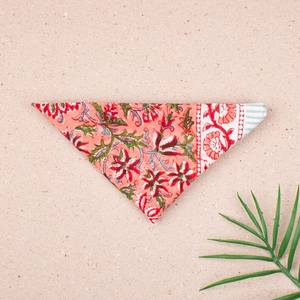 ผ้าพันคอผ้าฝ้ายทำมือสไตล์โบฮีเมียน สีแดง ของขวัญสำหรับฤดูร้อน ไปเที่ยวชายหาด ผ้าพันคอสำหรับนักขี่มอเตอร์ไซค์ - Product Image 5