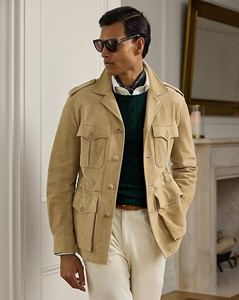 Chaqueta de Motociclista Unisex de Lona, Material Suave Premium, Ecológica, Impermeable, Estilo Vintage, Ropa de Invierno, Estilo Urbano con Borlas, Piel de Vaca - Product Image 1