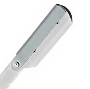 Rasoir droit en acier inoxydable à lame unique avec manche en bois pour le visage et le corps des hommes - Product Image 3