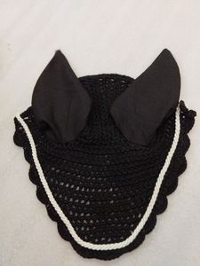 Mouche Voile Oreille Bonnet Capuche Filet Respirant coton Cheval Mouche Oreille Cap Produits Équestres Mouche Voile Pour Cheval - Product Image 6