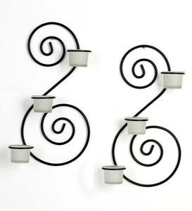 S-Shape Metal <b>Brass</b> Candle <b>Holders</b> Lanterns and Candle Stand Set for Wedding Dinner Table Decor - Product Image 1