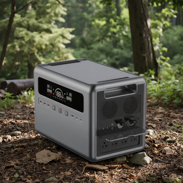 1536Wh Solar Generator 2000W LiFePO4 Battery Home Backup Fast Charging Portable Power Station with UPS for Home Use Camping