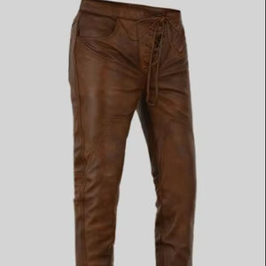 Pantalon en cuir 100% de haute qualité Tissu à séchage rapide Premium Style décontracté Longueur régulière - Product Image 1