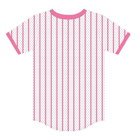 Jersey Bisbol Pendek Soror Putih, Jersey Sororitas Yunani Wanita, Pink Hijau, Persaudaraan Mahasiswa, Pakaian Kasual Bergaya Cepat Kering