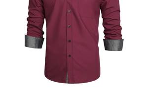 เสื้อเชิ้ตติดกระดุมสำหรับผู้ชายใส่สบายระบายอากาศได้ดีเสื้อเชิ้ตติดกระดุมแบบติดกระดุมสำหรับผู้ชายน้ำหนักเบาดีไซน์ล่าสุด - Product Image 2