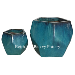 1. Grands pots de jardin en céramique émaillée, poterie vietnamienne, designs très vendus - Product Image 3