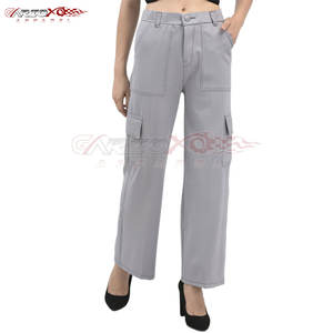 Pantalon Cargo coupe ample pour femme avec chevilles élastiques et poches utilitaires pour pantalon Cargo Slim Fit de style tendance pour femme - Product Image 2