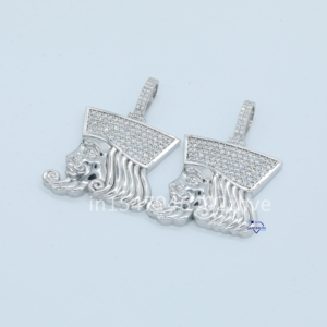 จี้เพชรสีขาวทอง14K ที่ทันสมัยเพิ่มความคมชัดระดับ VVS สร้างสไตล์ฮิปฮอปดีไซน์น้ำแข็งที่สร้างขึ้นอย่างหรูหราสำหรับงานปาร์ตี้ - Product Image 5