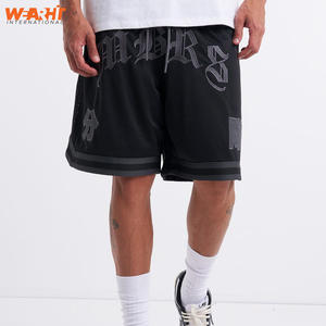 Pantalones cortos atléticos para correr de alta calidad, pantalones cortos deportivos de baloncesto de secado rápido de doble capa personalizables, conjunto de cordón medio High Street - Product Image 1