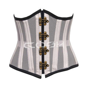 Corset de maintien de la taille en maille blanche sous la poitrine |   Achetez maintenant - Product Image 1