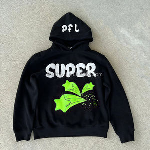 Sudadera con Capucha Extra Grande para Hombre, 100% Algodón, 500 GSM, Gruesa, Estilo Urbano, con Forro Lavado y Logotipo Personalizado - Product Image 3