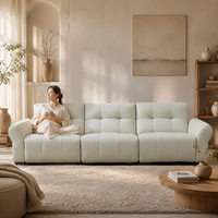 Ensemble de canapés modulaires inclinables électriques extensibles de style italien moderne avec tissu technique capitonné pour appartement et salle de sport