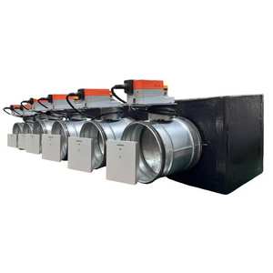 Plenum con conductos y unidad de control de persianas motorizadas Wi-Fi de 6 zonas con interfaz Siemens para sistemas HVAC - Product Image 6