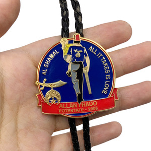 Cravate bolo personnalisée en polyester durable avec logo - Product Image 1