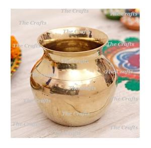 Olla de agua Lota de agua de color dorado de latón de nuevo diseño para festivales y uso diario Olla de agua de latón en India - Product Image 6