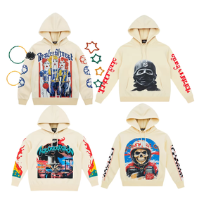 Sweat-shirts à capuche en coton de qualité supérieure pour hommes, pulls, vêtements de rue, survêtements, sweat-shirt lourd pour hommes - Product Image 3