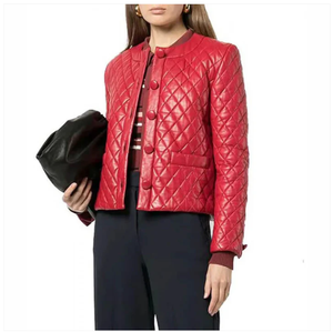 Hot 2026 modèle vêtements pour femmes veste en cuir nouvelle mode hommes veste en cuir coupe-vent en cuir veste 2025 - Product Image 3