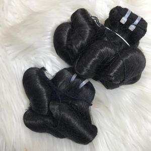 Venta al por mayor 100% Extensiones de Cabello Virgen de Alta Calidad Bouncy Curl Cierre Gran Stock Color Claro Vietnamita Cabello Crudo - Product Image 5