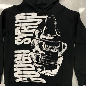 Sudadera con Capucha de Forro Polar Extra Grande con Estampado de Letras Básicas Bordadas de Invierno 100% Algodón, Sudadera con Capucha de Moda Urbana para Hombre - Product Image 4