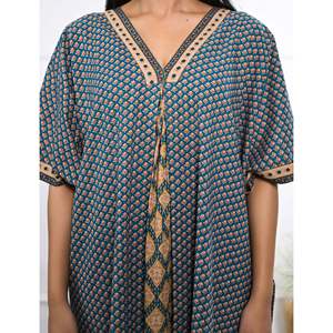 เดรสแขนกุดผ้าฝ้ายพิมพ์ลายระบายระบายความยาวถึงพื้นสำหรับวันวาเลนไทน์ - Product Image 2