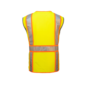 Premium Reflective Safety Work Vest Multi Pockets Construction Outer Wear <b>Road</b> Safety for Men Women Breathable Anti-Wrinkle - Product Image 2