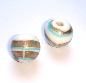 Best Handmade Blue Designer Beads <b>for</b> Jewelry Making Large Hole Glass Beads Wholesale Supplier - Product Image 2