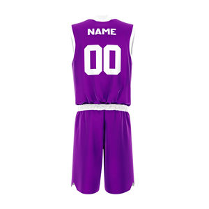 Uniformes de baloncesto reversibles personalizados, uniformes técnicos impresos en colores sólidos para su propio equipo, ropa deportiva, uniforme de baloncesto OEM - Product Image 4
