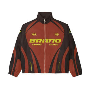 2025 conjunto de chándal cortavientos de gran tamaño para hombre, Material de nailon, pantalones acampanados a prueba de viento, chándal para atletismo de invierno, conjunto de 2 uds. - Product Image 3