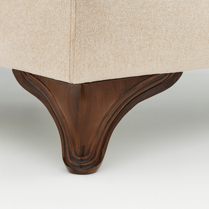 Cigdem 14 cm acabado en nogal patas de plástico para muebles patrón doble para sofás comedor/sala de jardín para sala de estar dormitorio hogar Oficina - Product Image 2