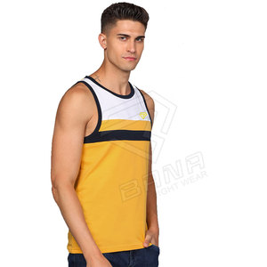 เสื้อกล้ามสลิมฟิตของผู้ชายเสื้อออกกำลังกายแบบลำลองฮิปฮอประบายอากาศได้ชุดออกกำลังกายขนาดพลัสไซส์ผ้าโพลีเอสเตอร์/ ผ้าฝ้าย - Product Image 4